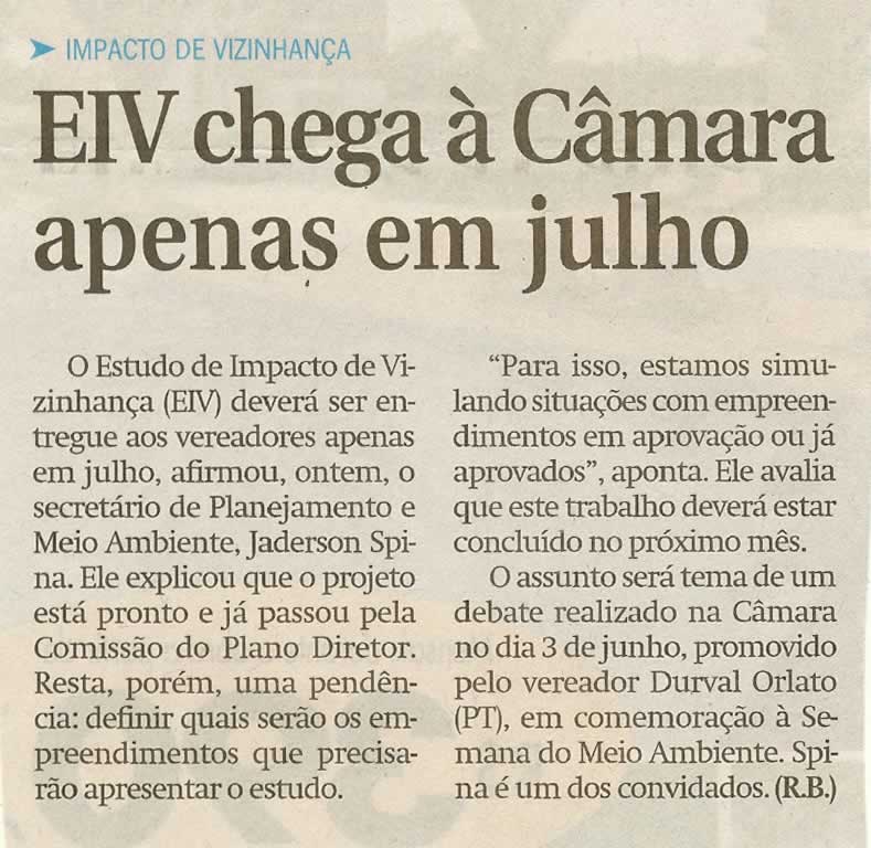 Jornal de Jundiaí - 25/05/2009