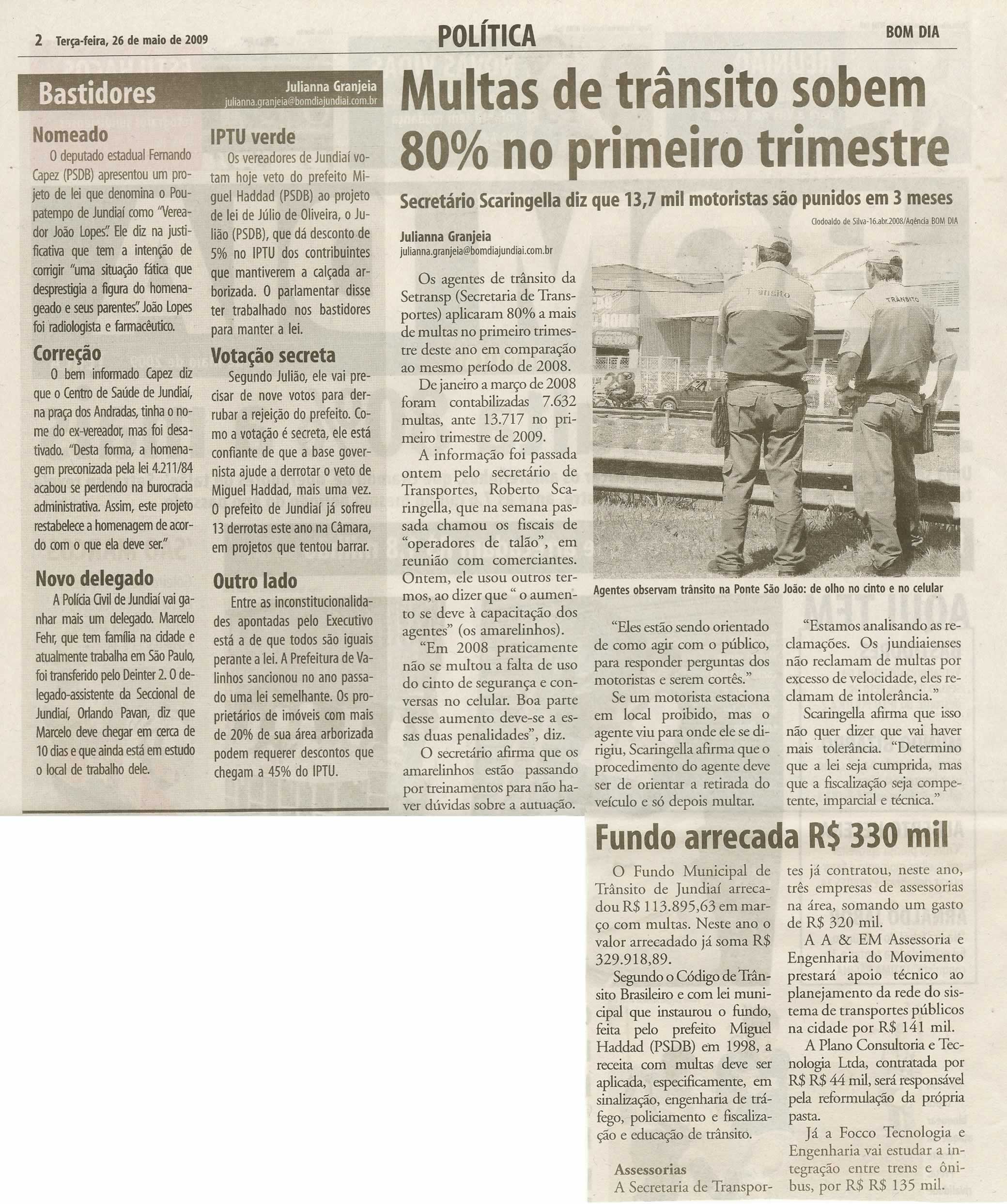Bom Dia Jundiaí - 26/05/2009
