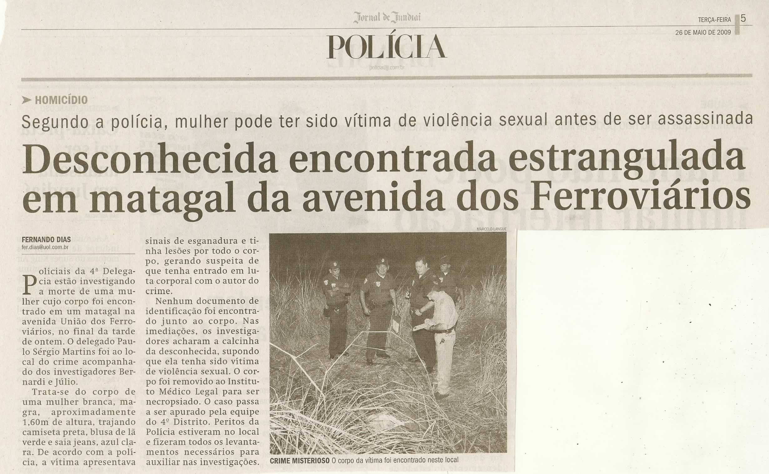 Jornal de Jundiaí - 26/05/2009