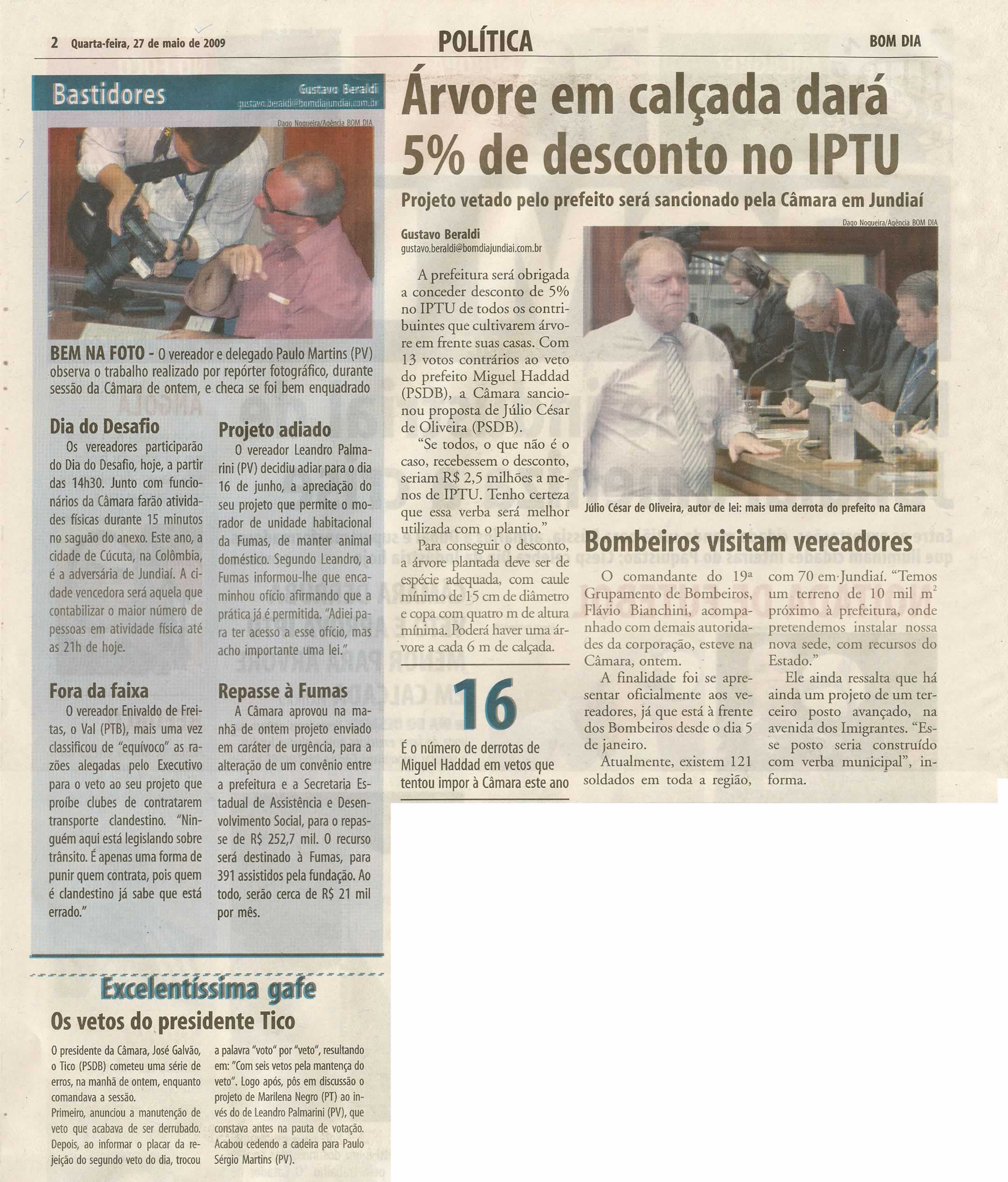 Bom Dia Jundiaí - 27/05/2009