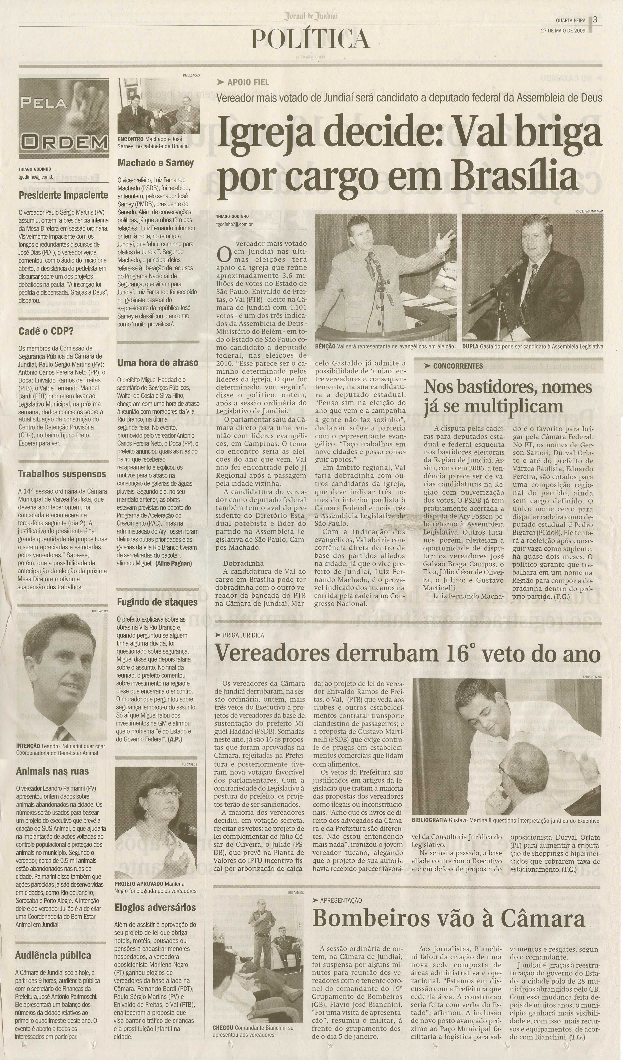Jornal de Jundiaí - 27/05/2009