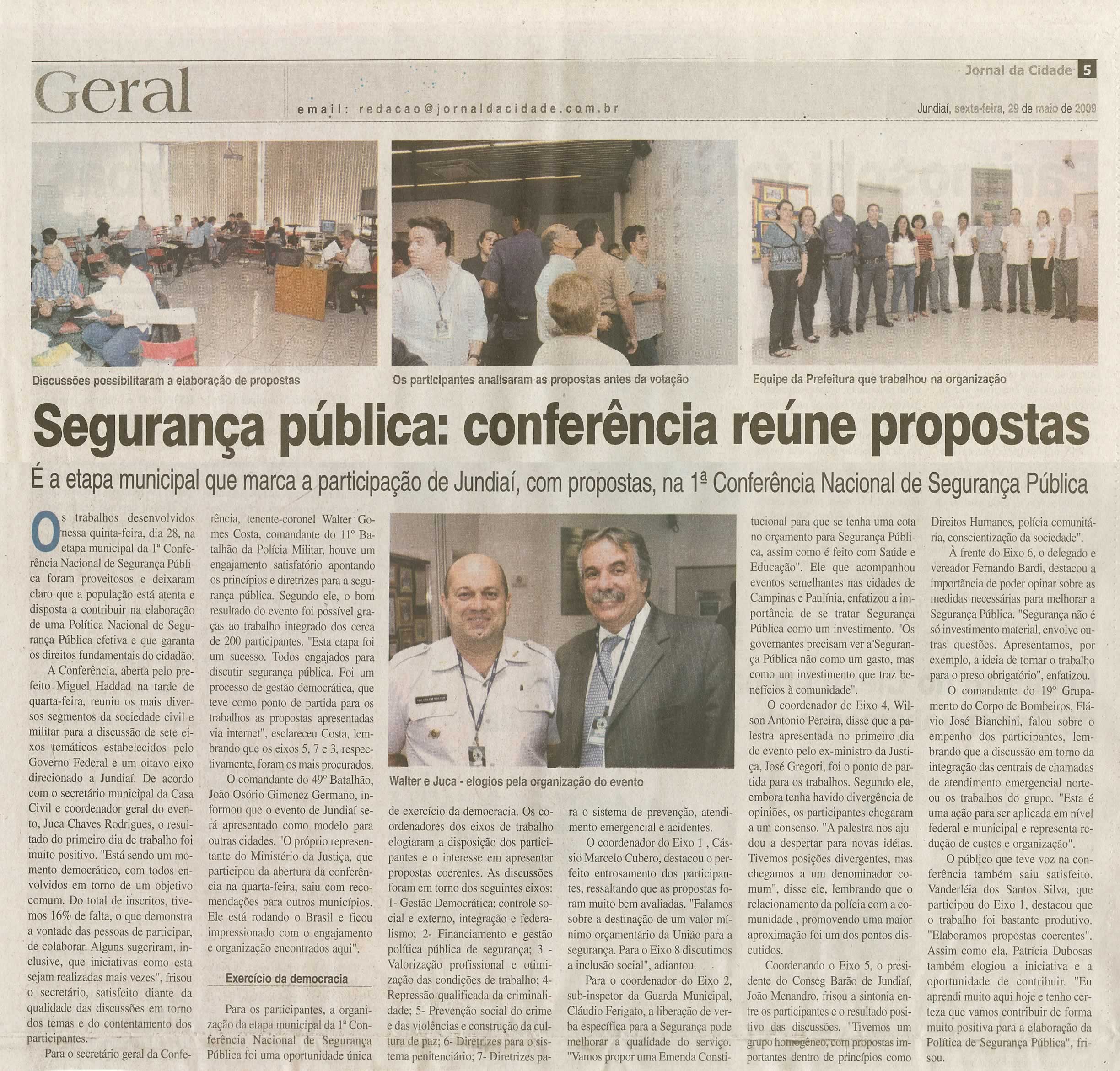 Jornal da Cidade - 29/05/2009