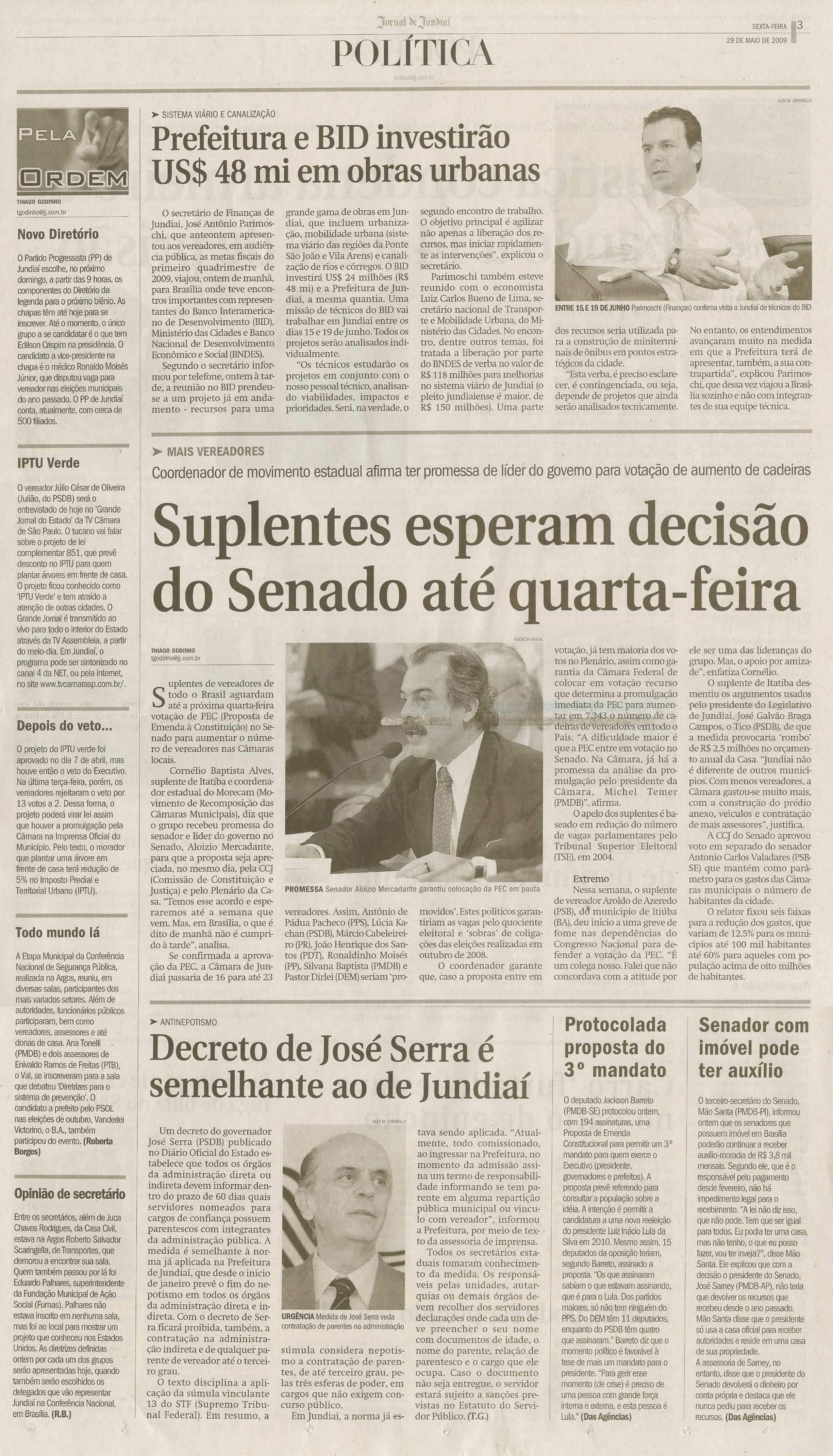 Jornal de Jundiaí - 29/05/2009