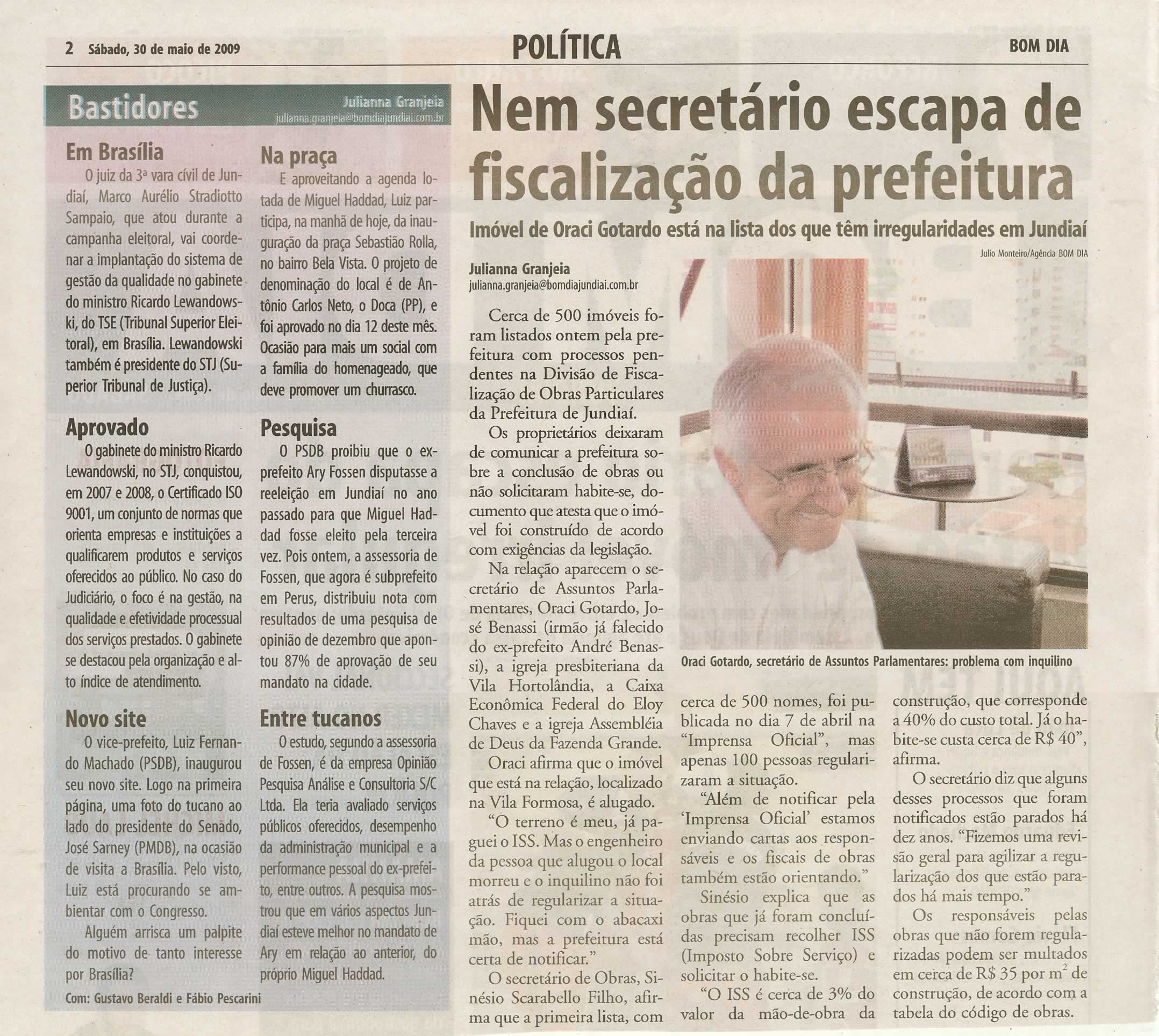 Bom Dia Jundiaí - 30/05/2009