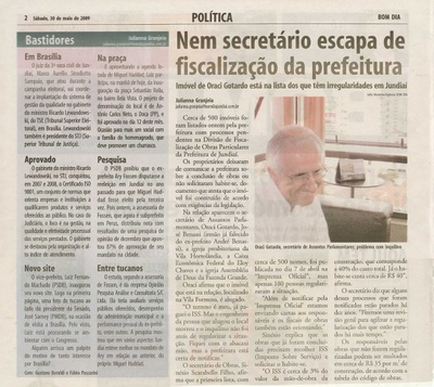 Bom Dia Jundiaí - 30/05/2009