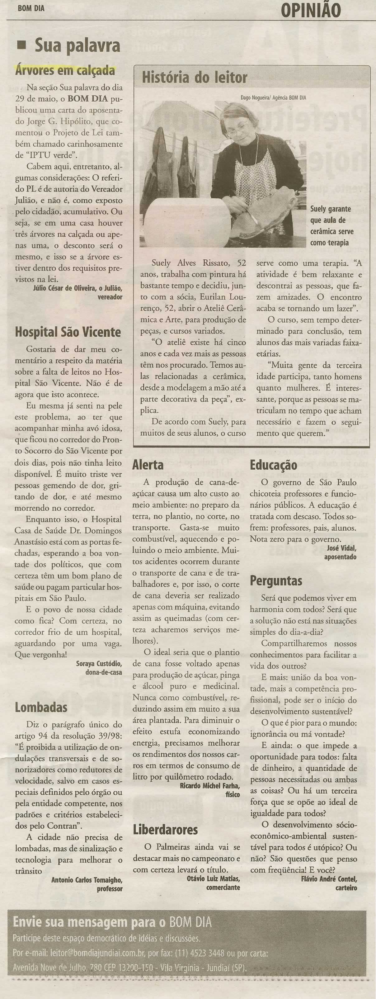 Bom Dia Jundiaí - 31/05/2009