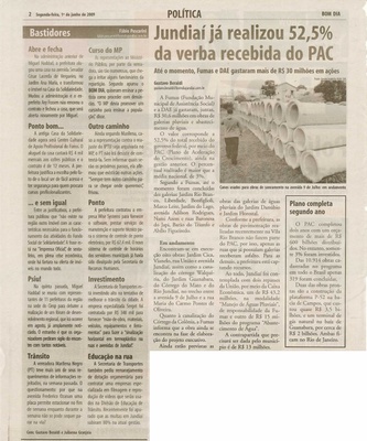 Bom Dia Jundiaí - 01/06/2009