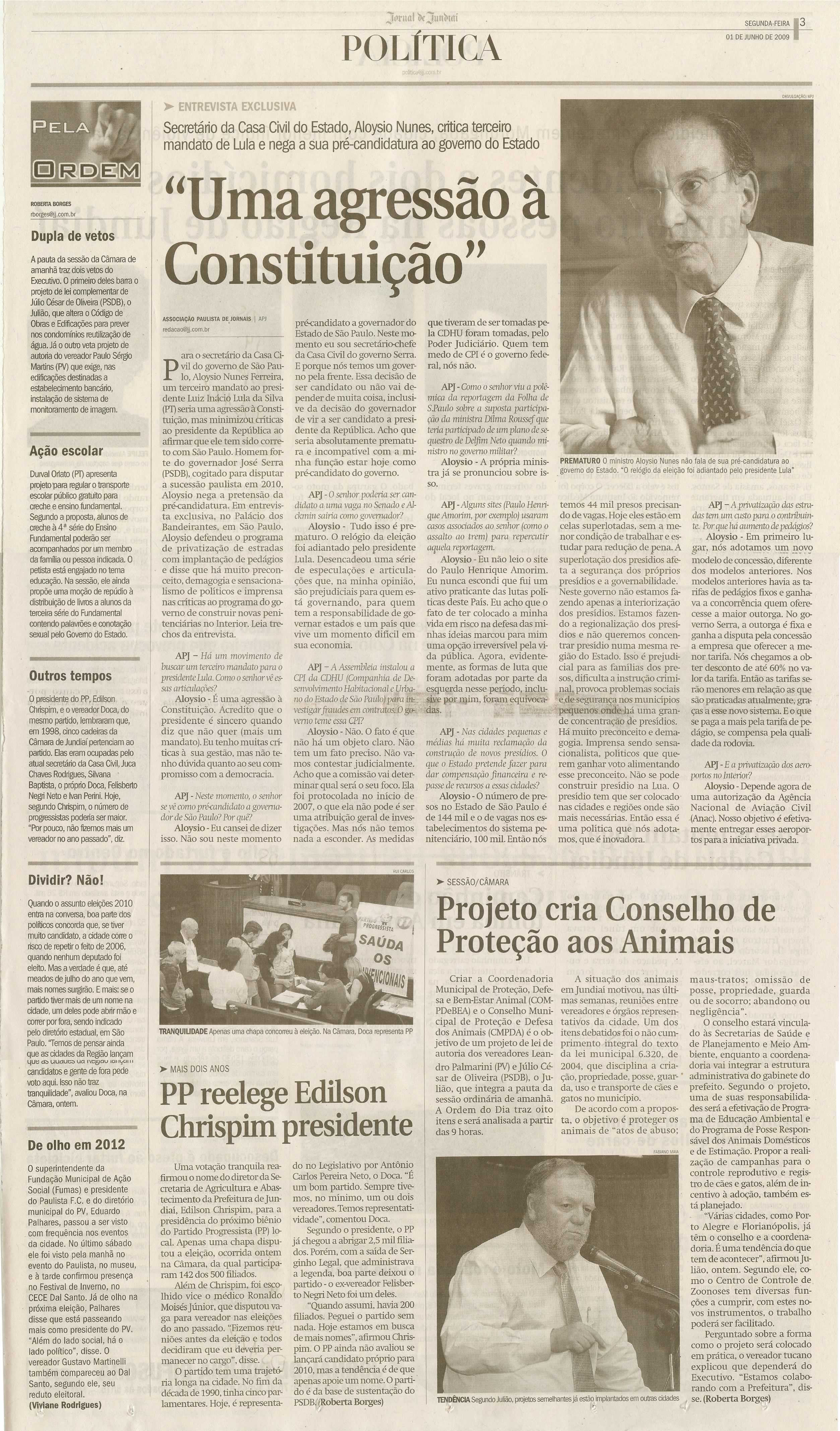 Jornal de Jundiaí - 01/06/2009