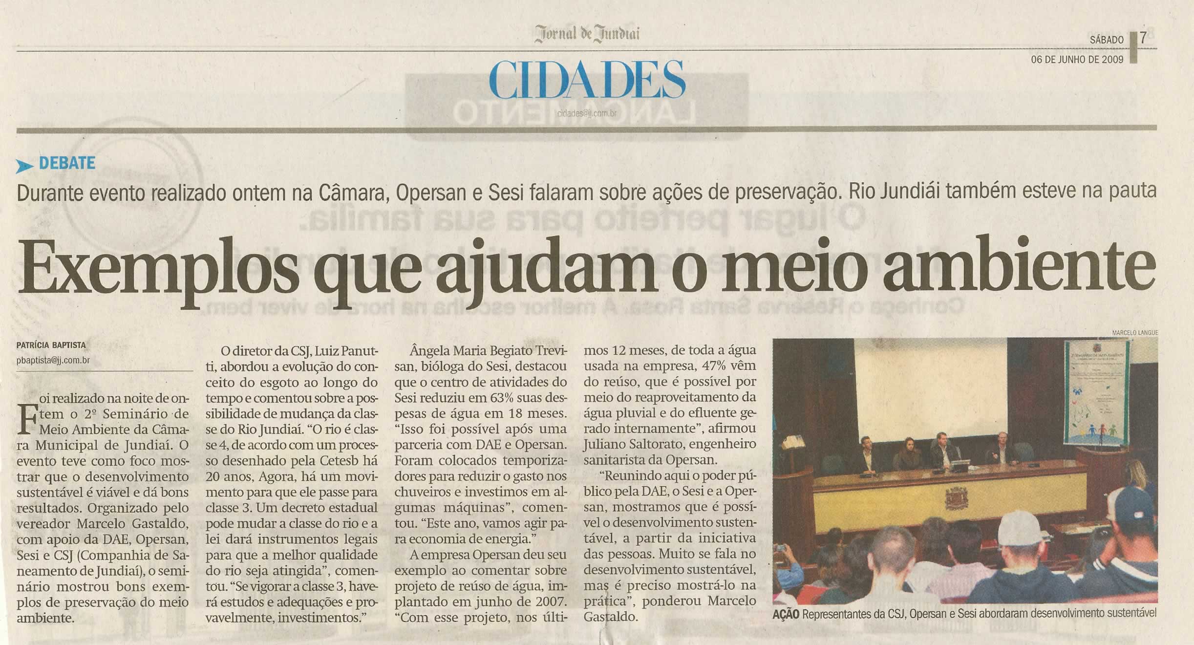 Jornal de Jundiaí - 06/06/2009