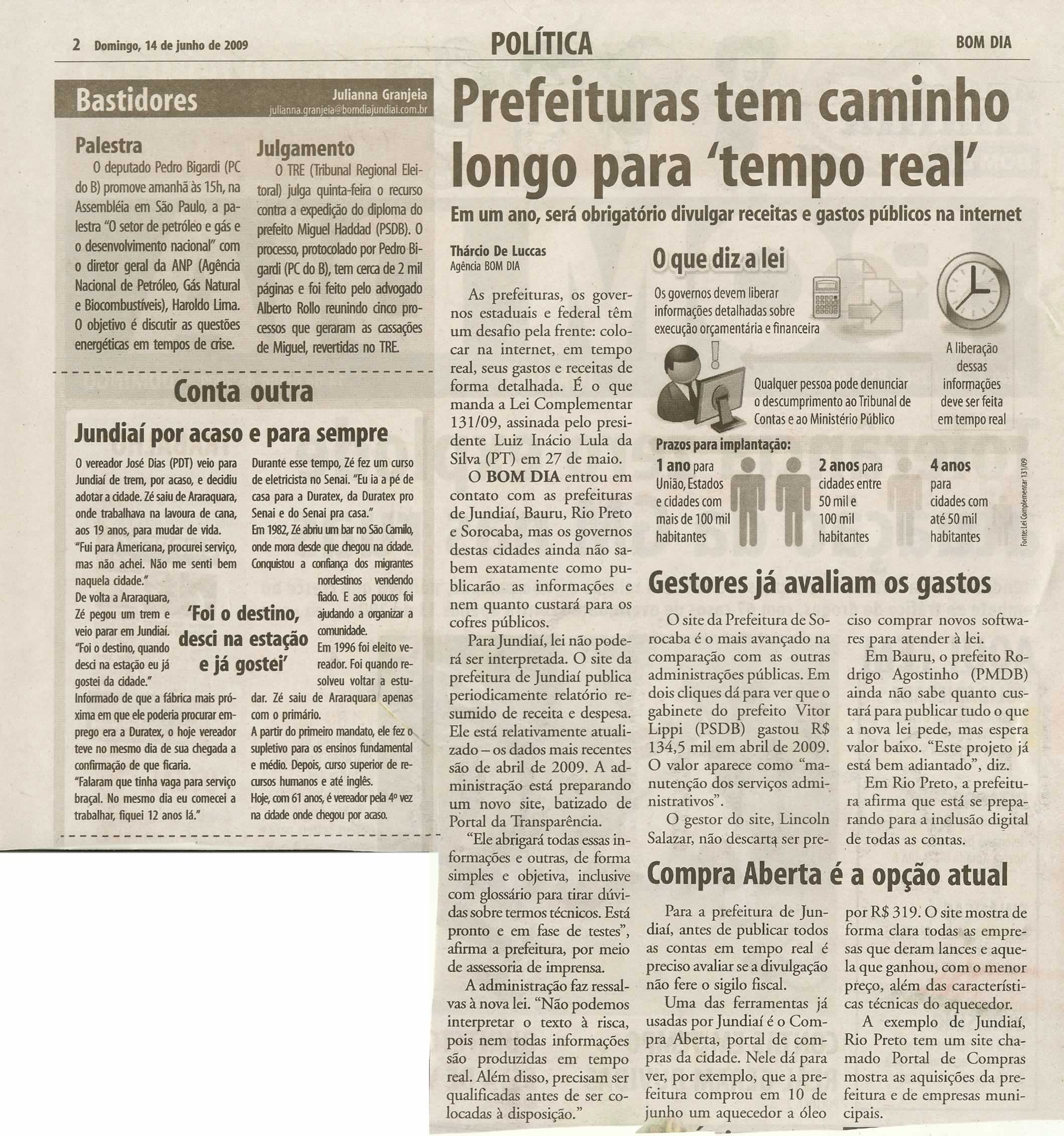 Bom Dia Jundiaí - 14/06/2009