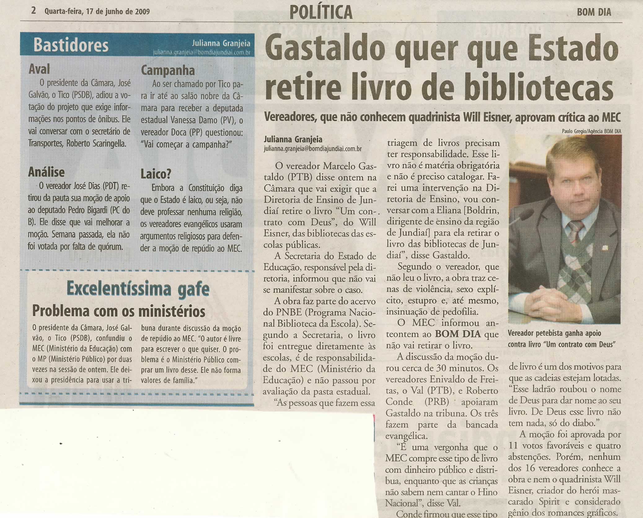 Bom Dia Jundiaí - 17/06/2009