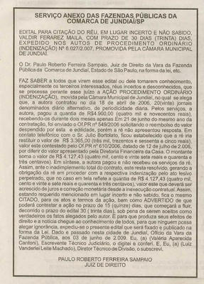 Jornal de Jundiaí - 17/06/2009