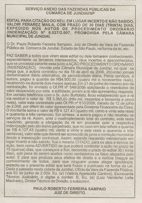Bom Dia Jundiaí - 17/06/2009