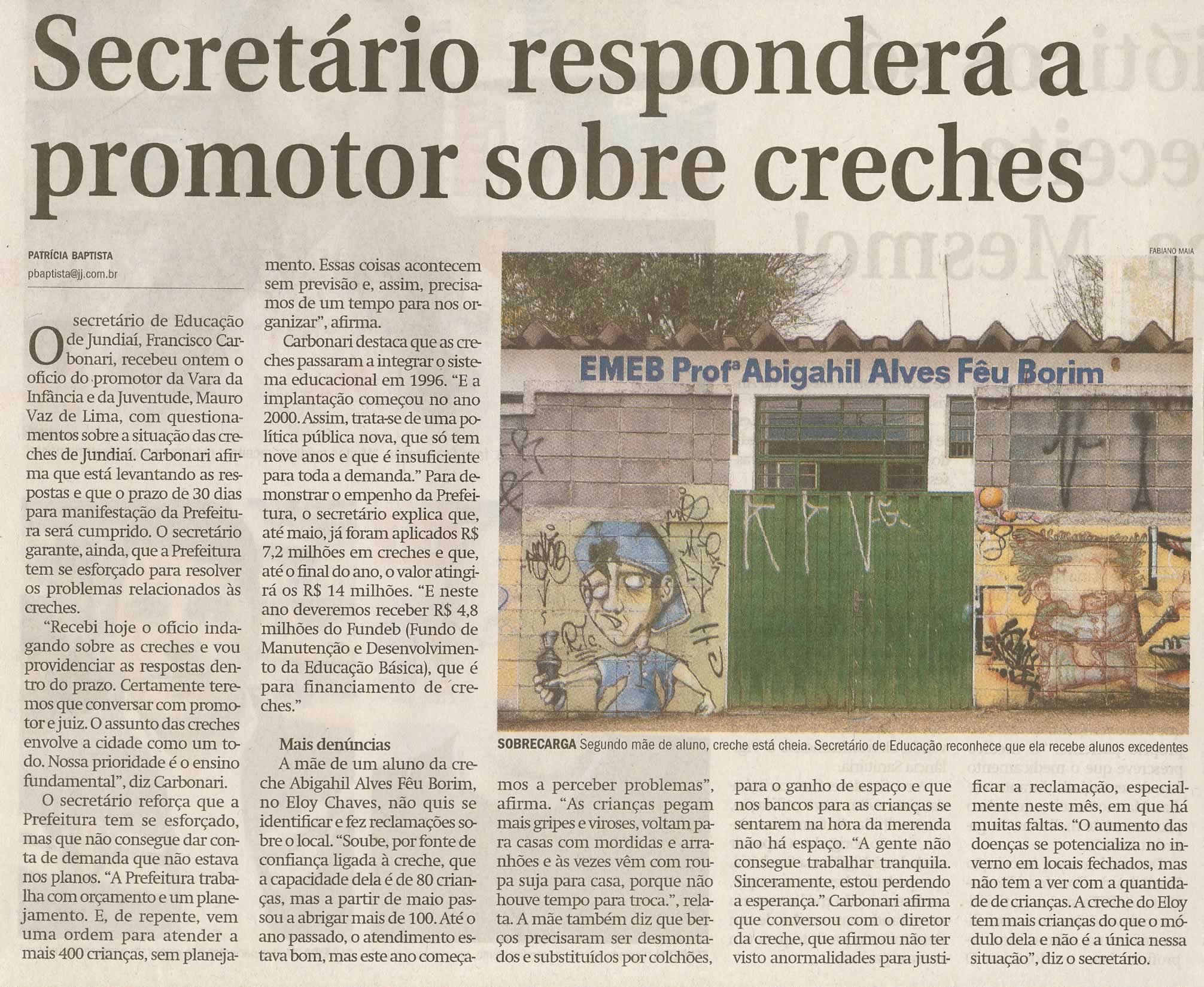 Jornal de Jundiaí - 17/06/2009