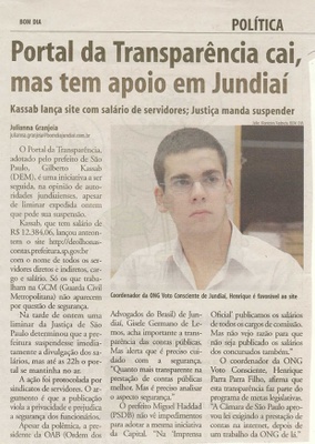Bom Dia Jundiaí - 18/06/2009
