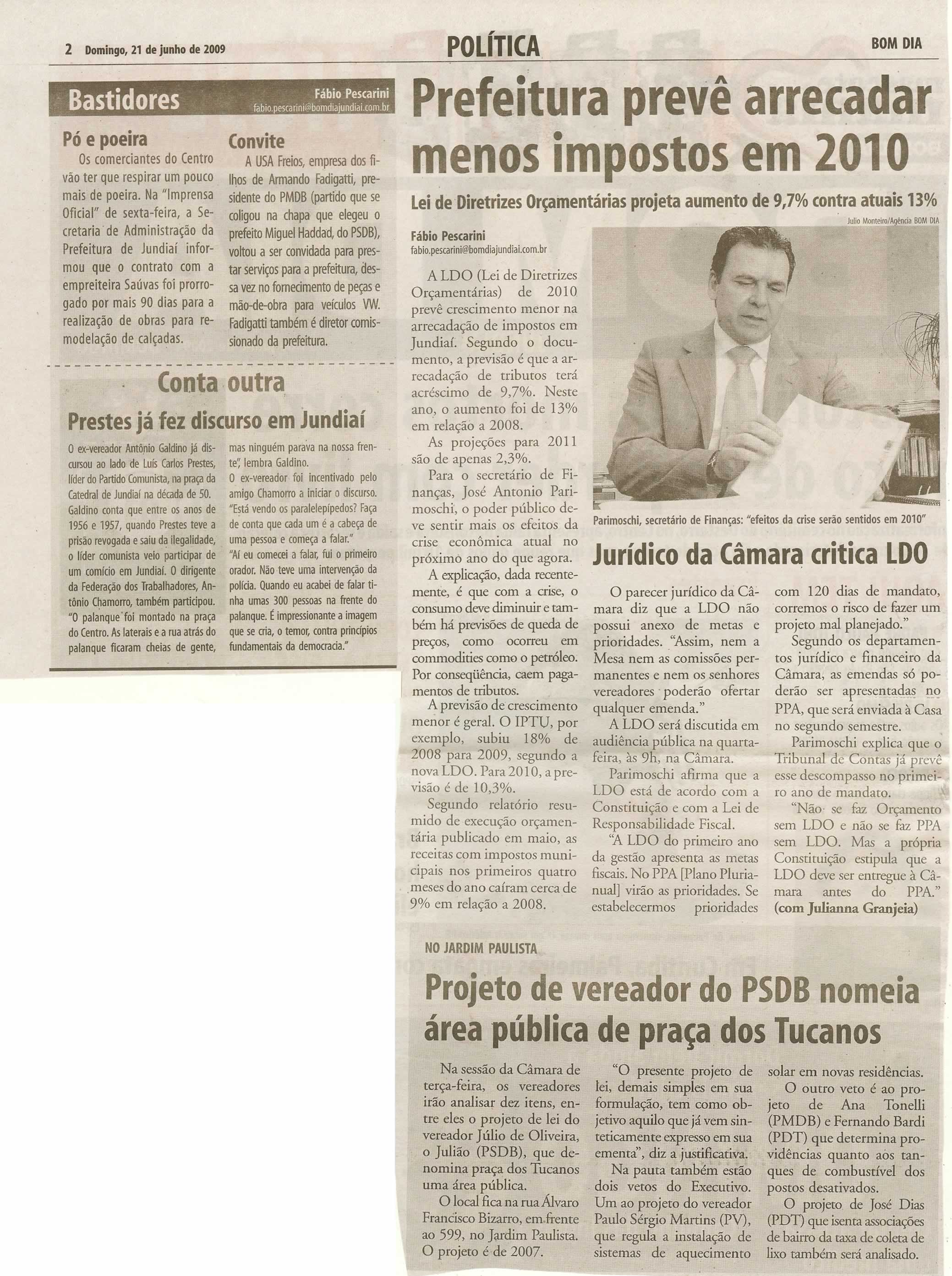 Bom Dia Jundiaí - 21/06/2009
