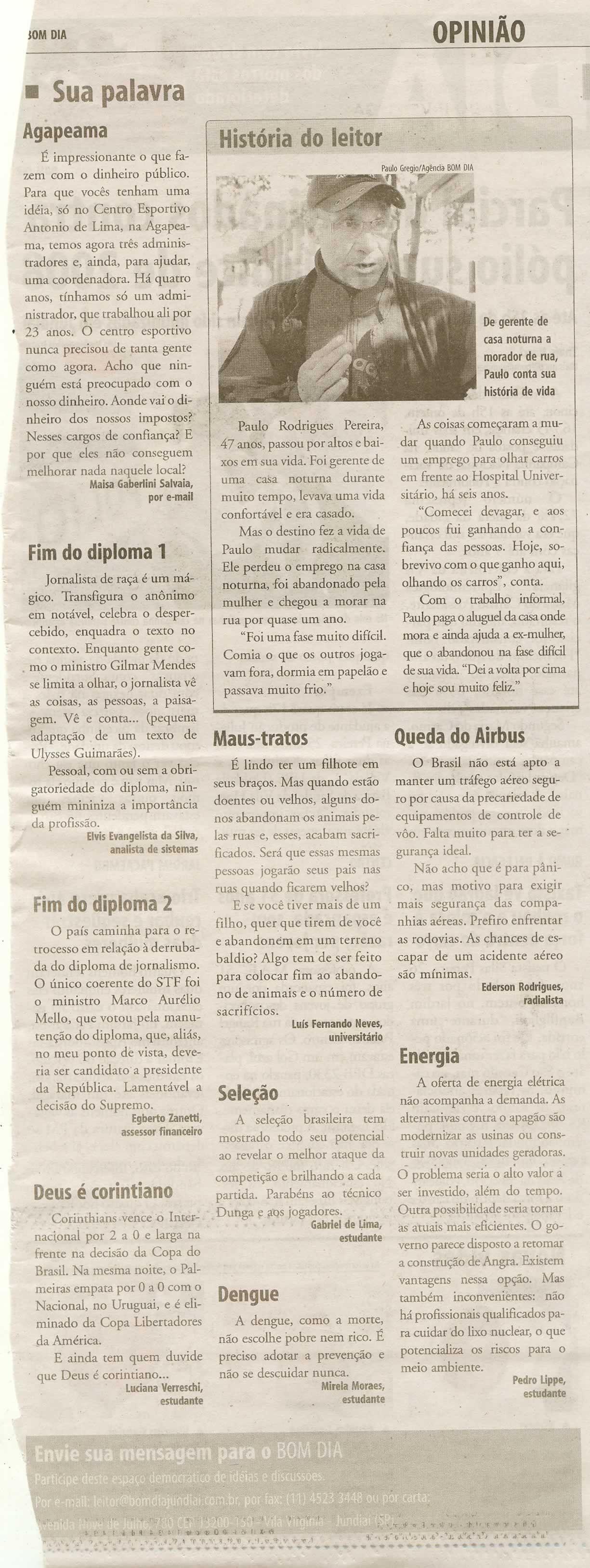 Bom Dia Jundiaí - 21/06/2009