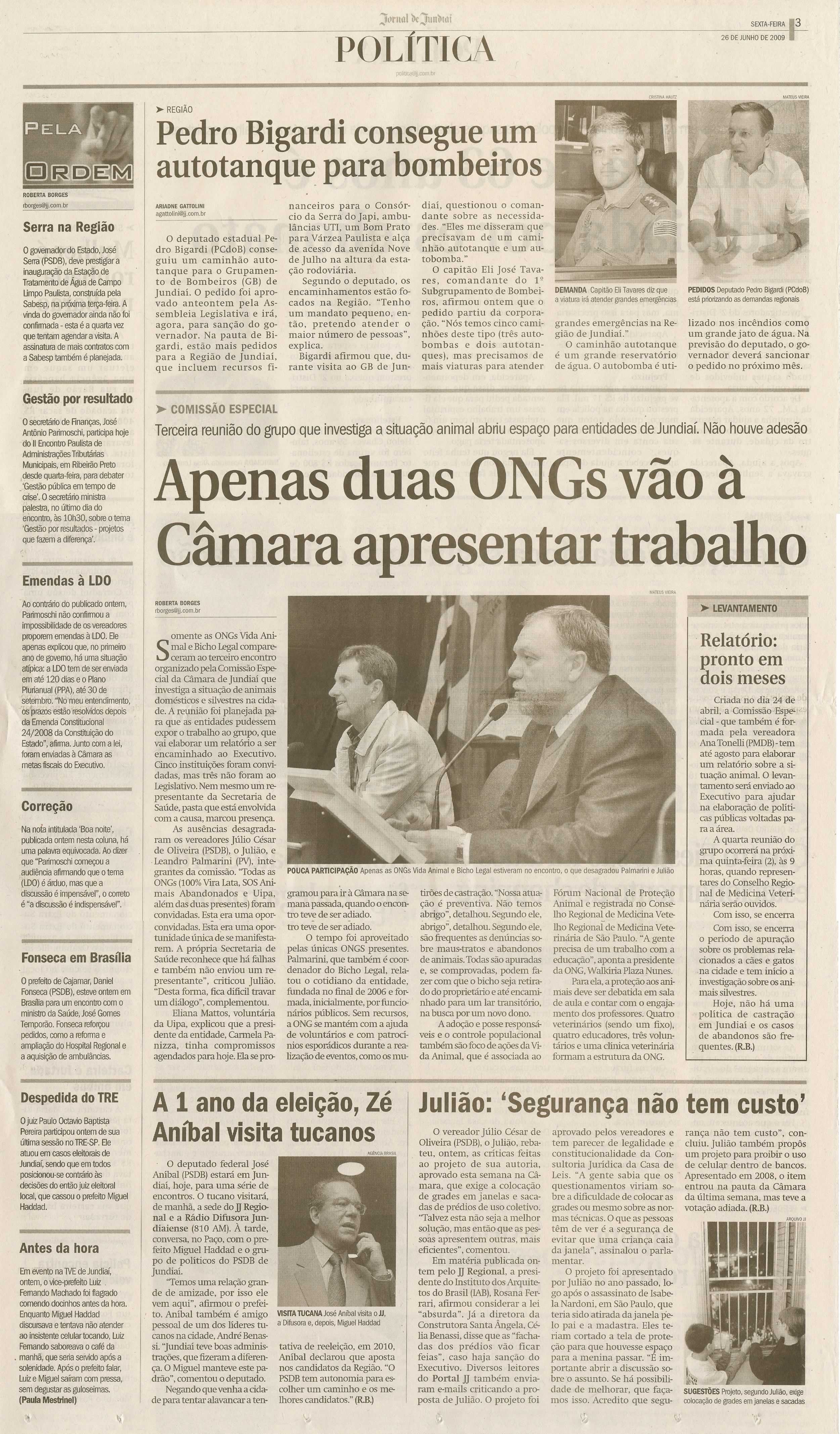 Jornal de Jundiaí - 26/06/2009
