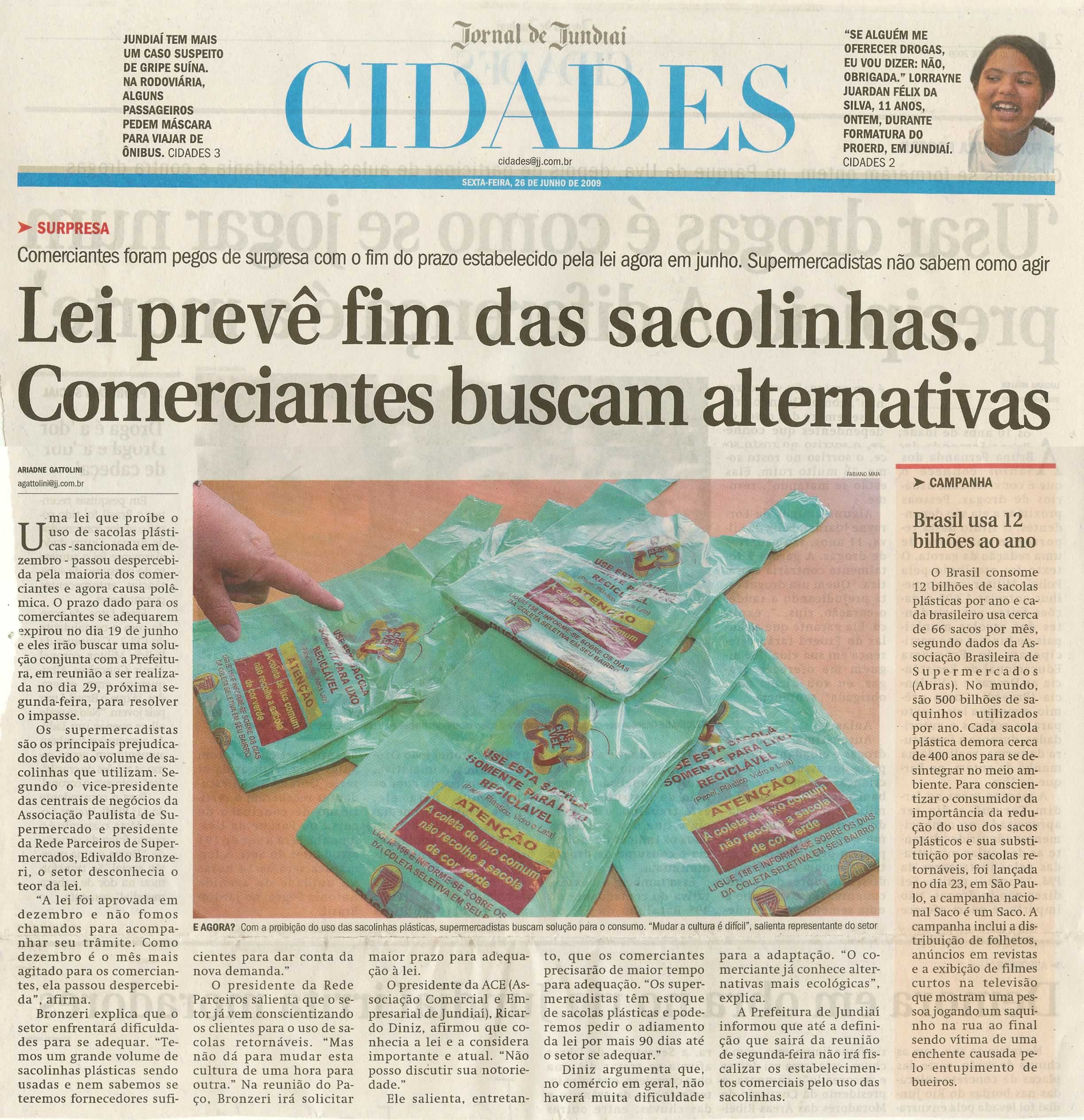 Jornal de Jundiaí - 26/06/2009