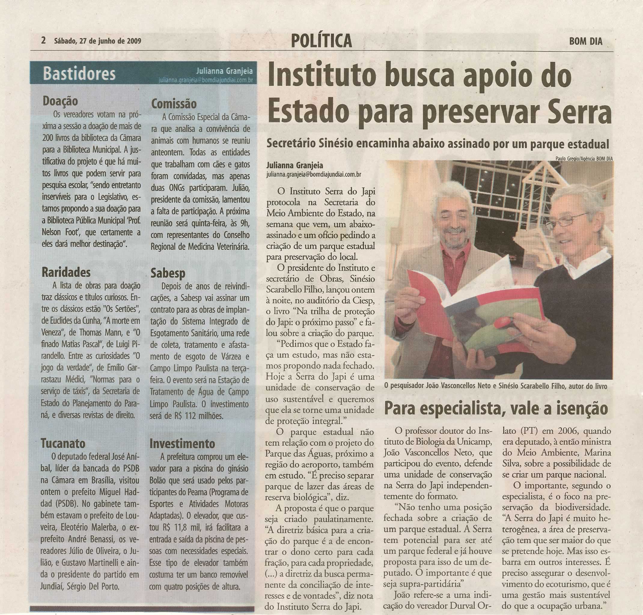 Bom Dia Jundiaí - 27/06/2009