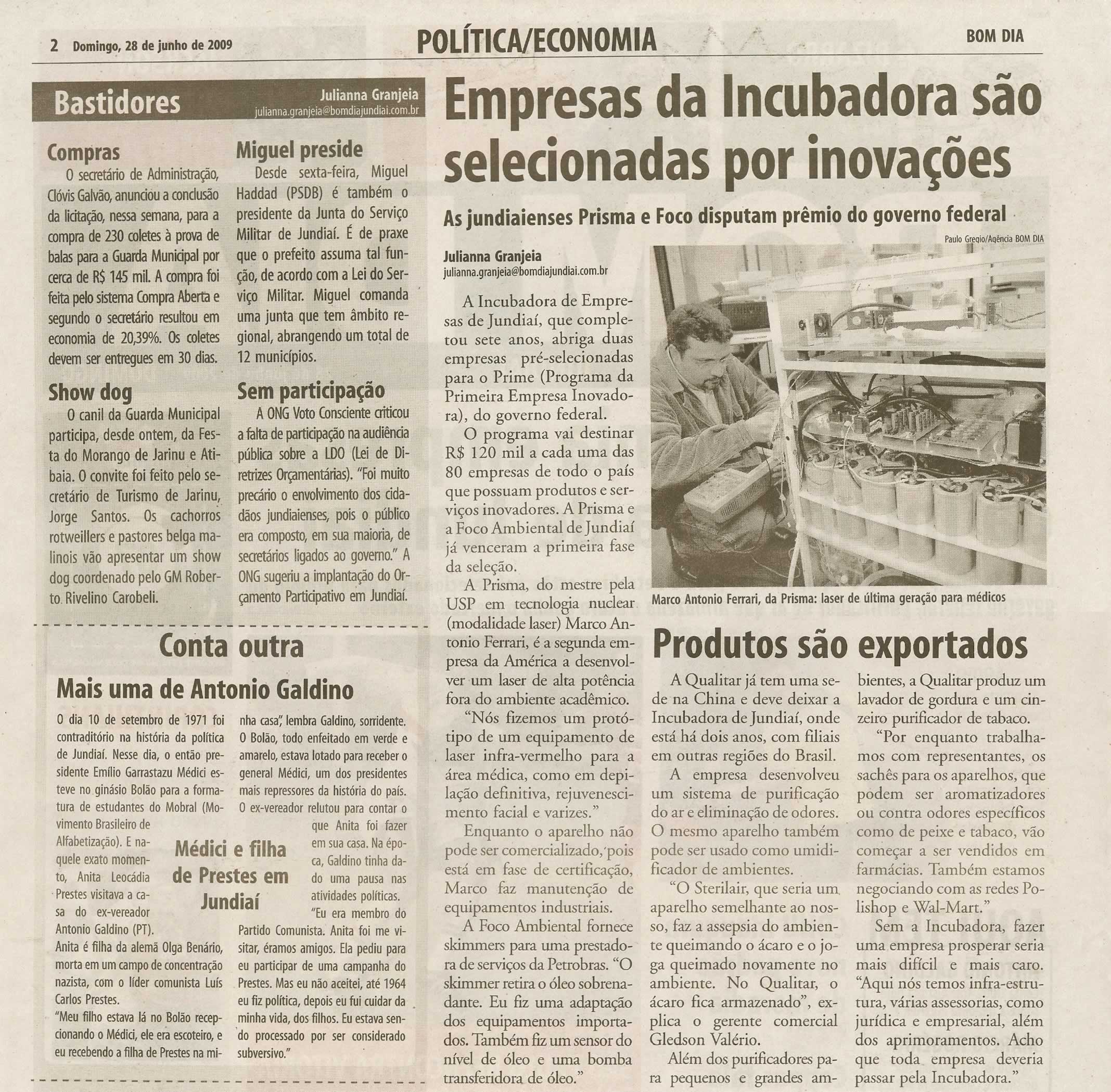Bom Dia Jundiaí - 28/06/2009