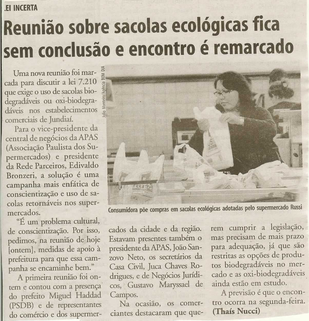 Bom Dia Jundiaí - 30/06/2009