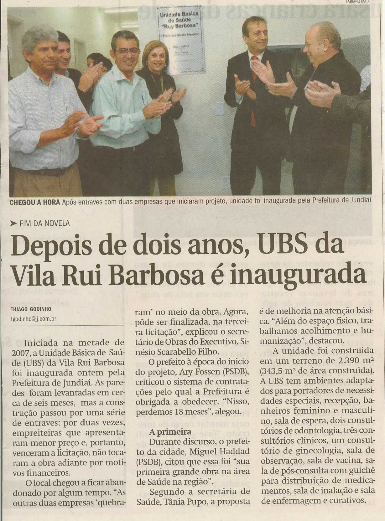 Jornal de Jundiaí - 30/06/2009