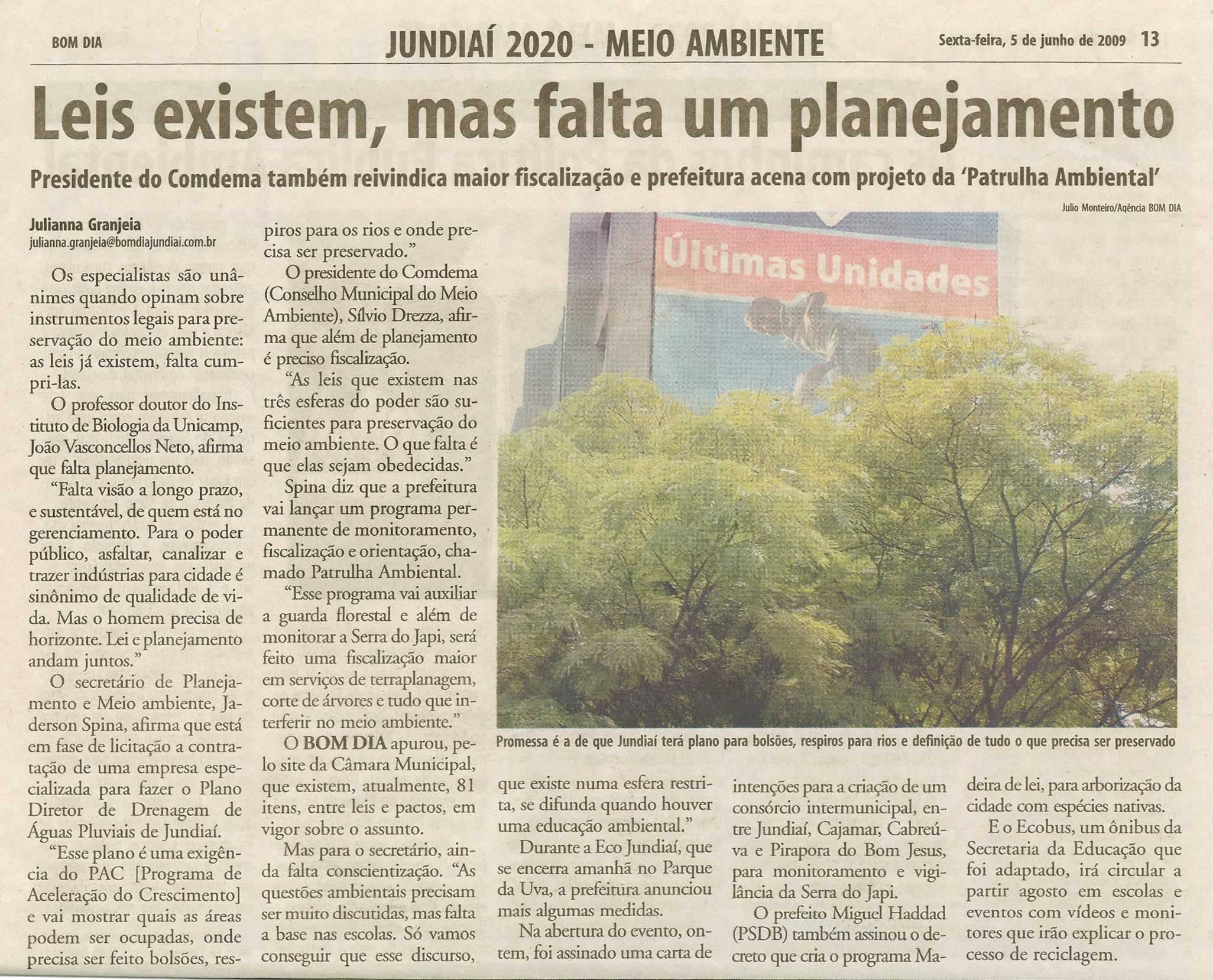 Bom Dia Jundiaí - 05/06/2009