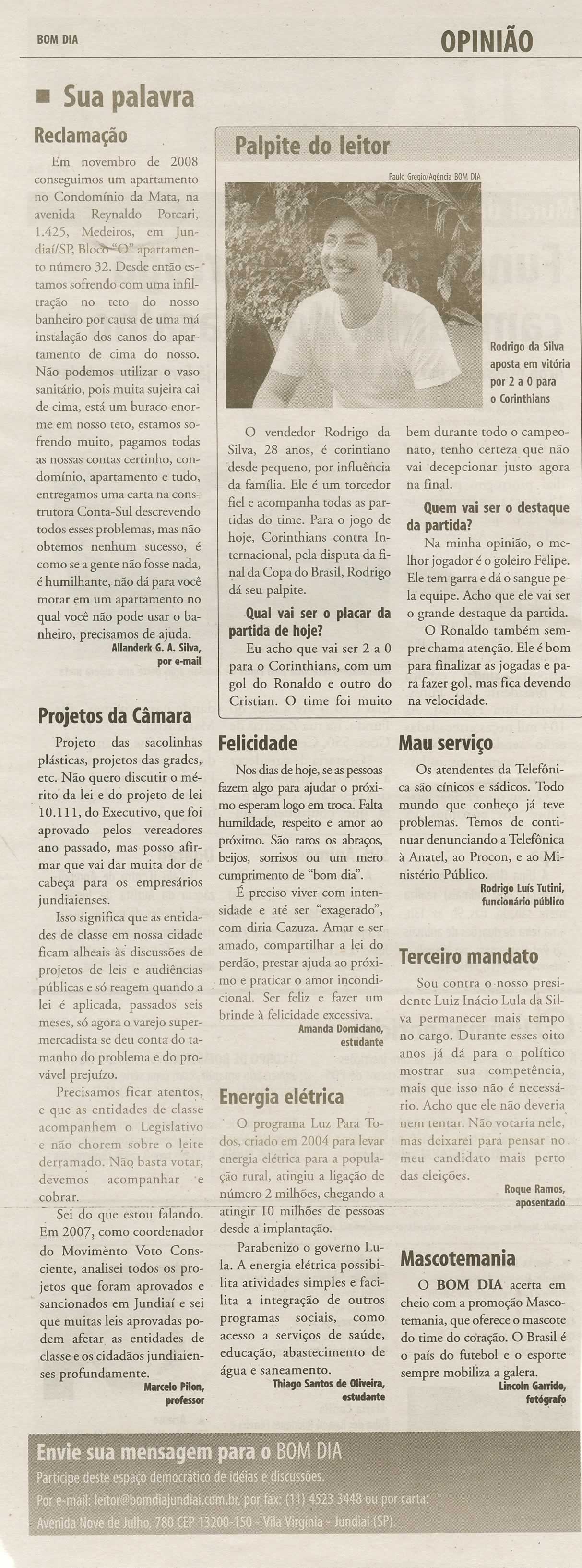 Bom Dia Jundiaí - 01/07/2009