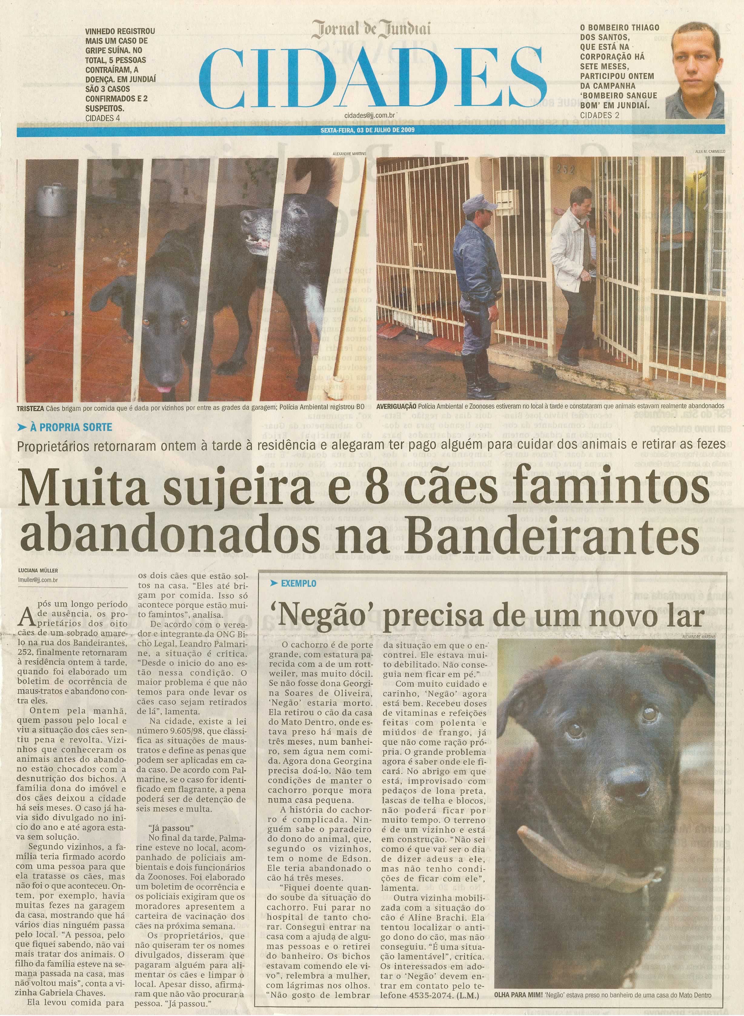 Jornal de Jundiaí - 03/07/2009