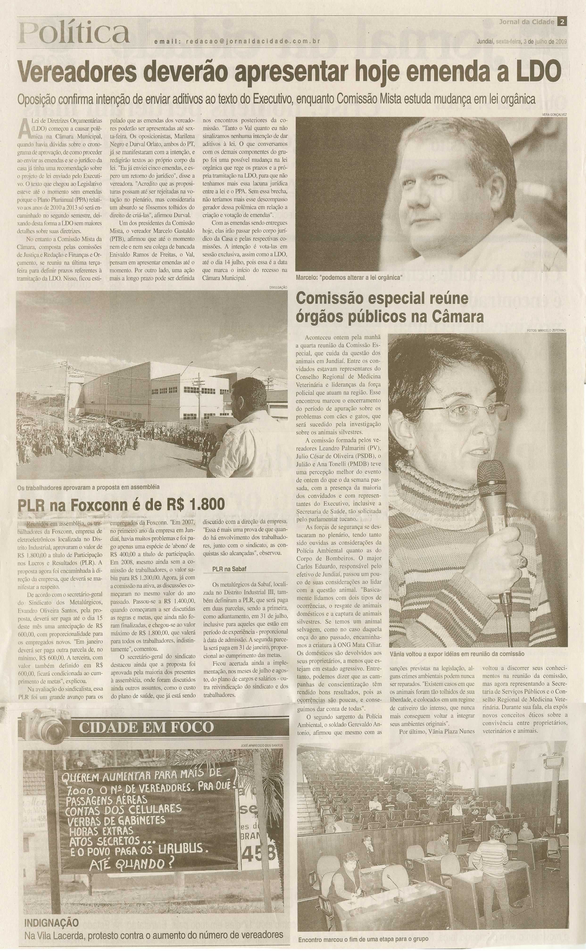 Jornal da Cidade - 03/07/2009