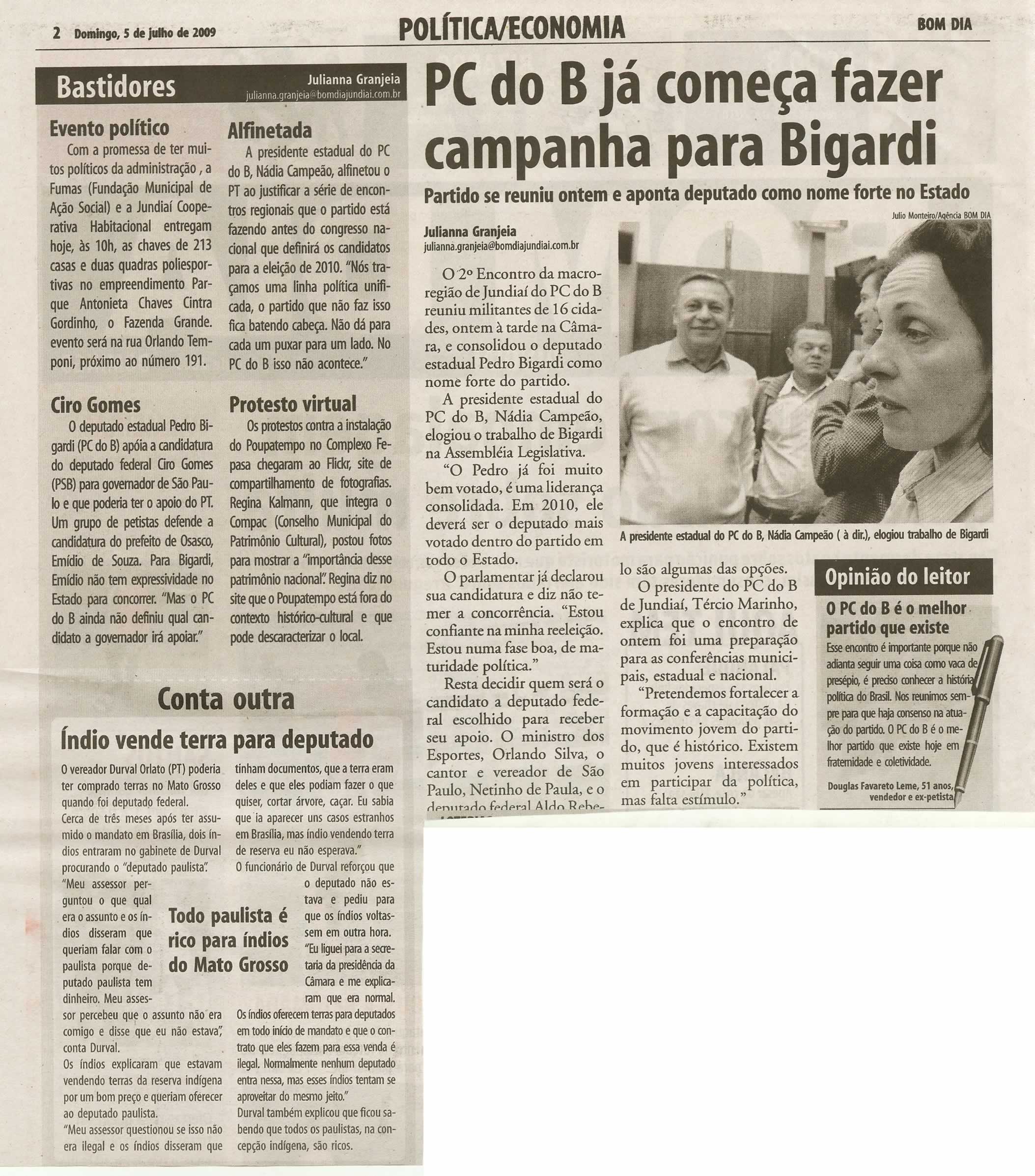 Bom Dia Jundiaí - 05/07/2009