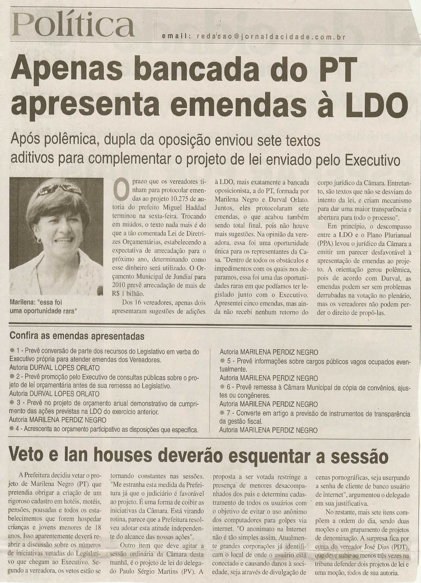 Jornal da Cidade - 07/07/2009