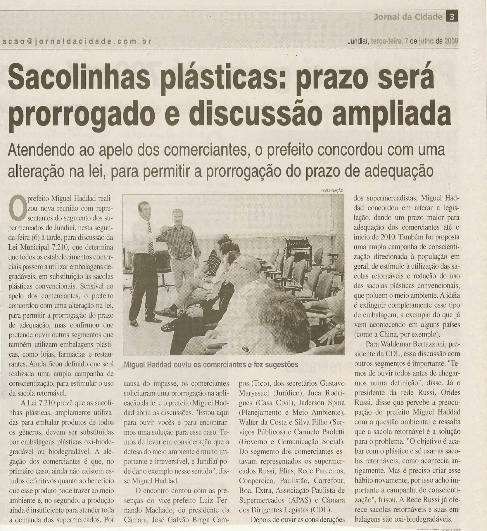 Jornal da Cidade - 07/07/2009