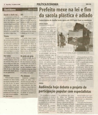Bom Dia Jundiaí - 07/07/2009