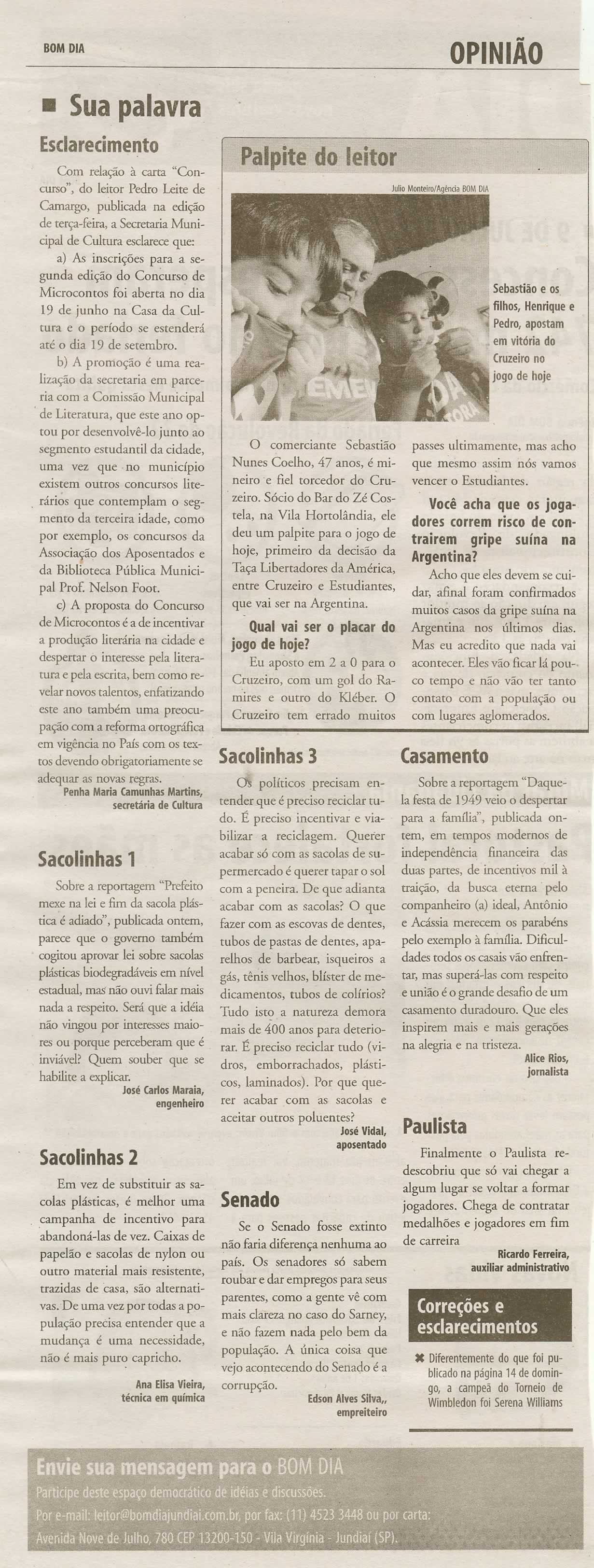 Bom Dia Jundiaí - 08/07/2009