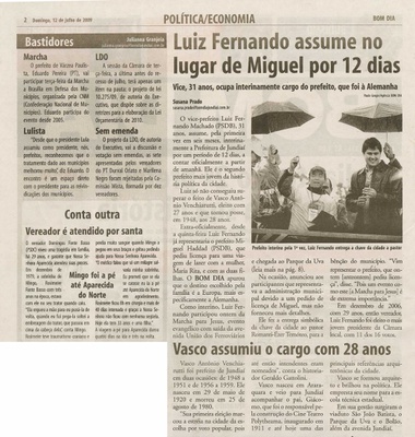 Bom Dia Jundiaí - 12/07/2009