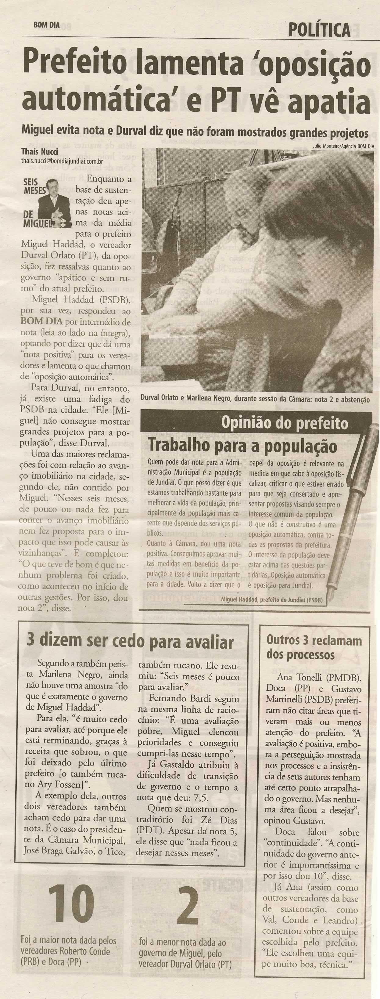 Bom Dia Jundiaí - 09/07/2009