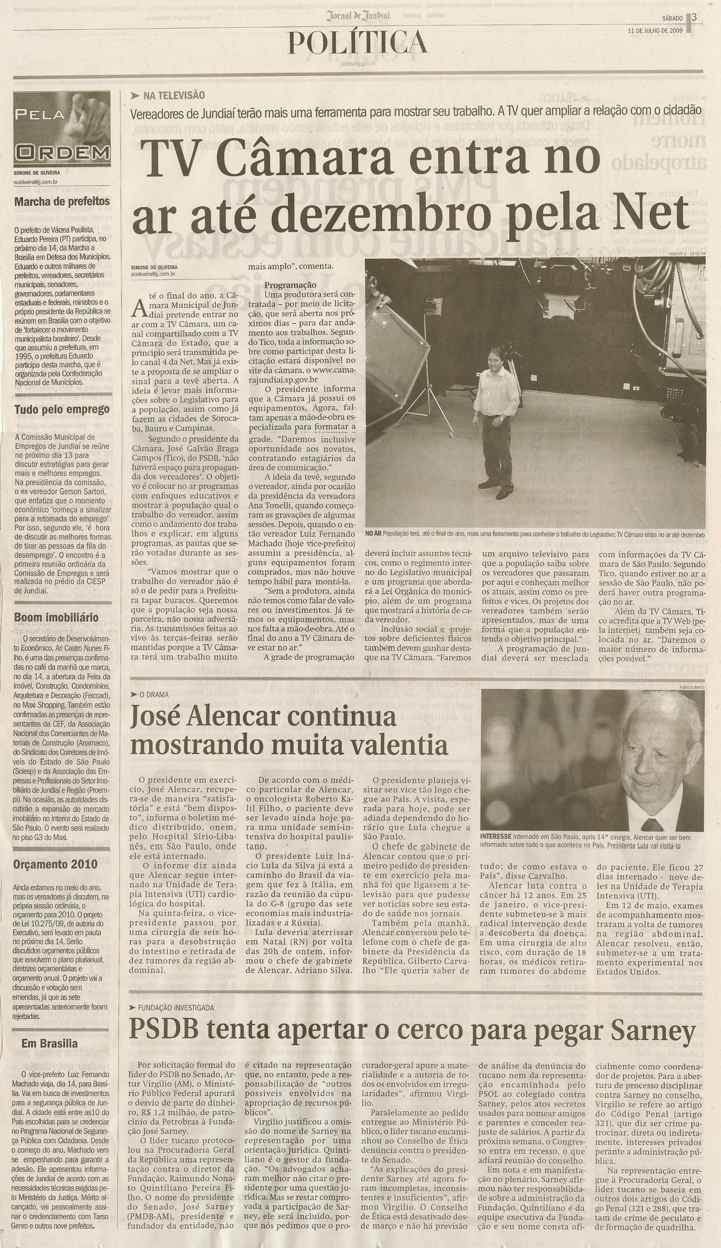 Jornal de Jundiaí - 11/07/2009
