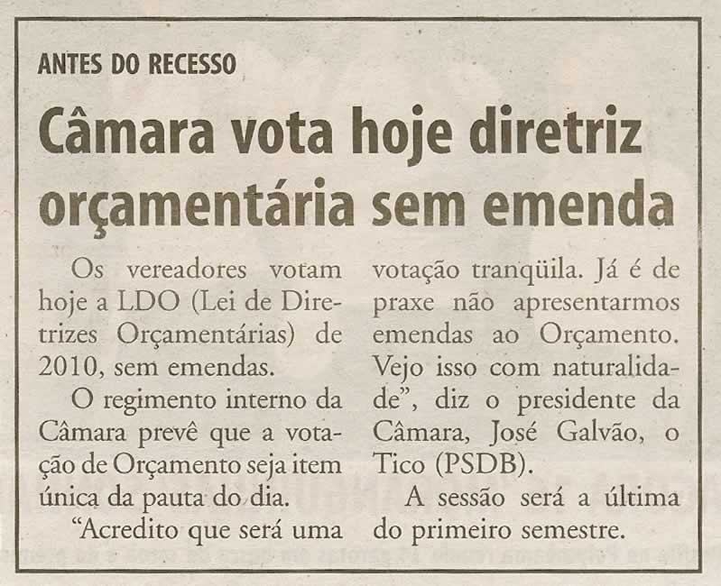 Bom Dia Jundiaí - 14/07/2009