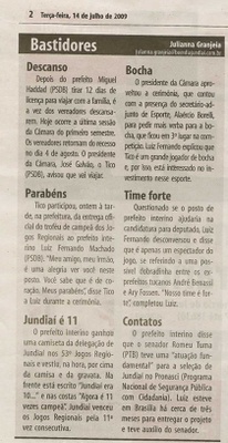 Bom Dia Jundiaí - 14/07/2009