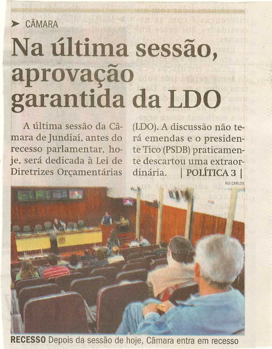Jornal de Jundiaí - 14/07/2009