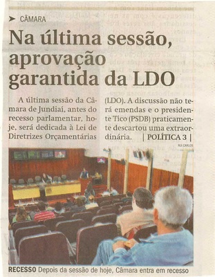 Jornal de Jundiaí - 14/07/2009
