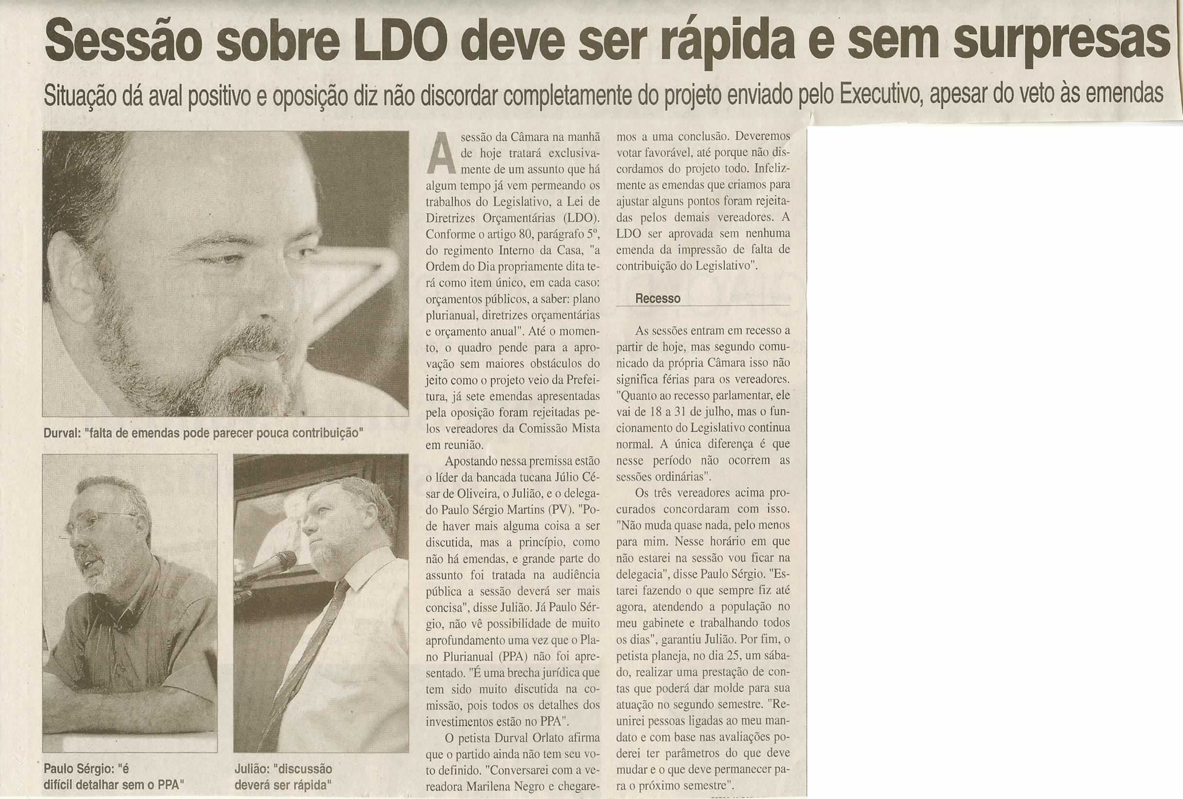 Jornal da Cidade - 14/07/2009