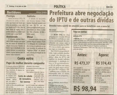 Bom Dia Jundiaí - 19/07/2009