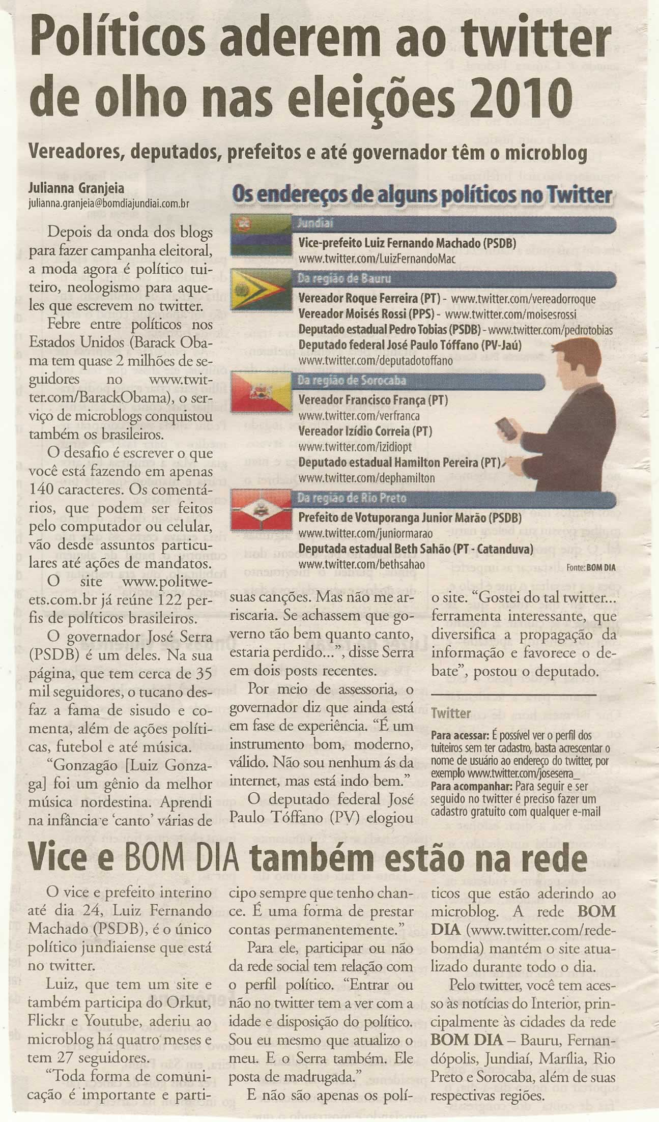 Bom Dia Jundiaí - 19/07/2009