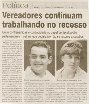 Jornal da Cidade - 21/07/2009