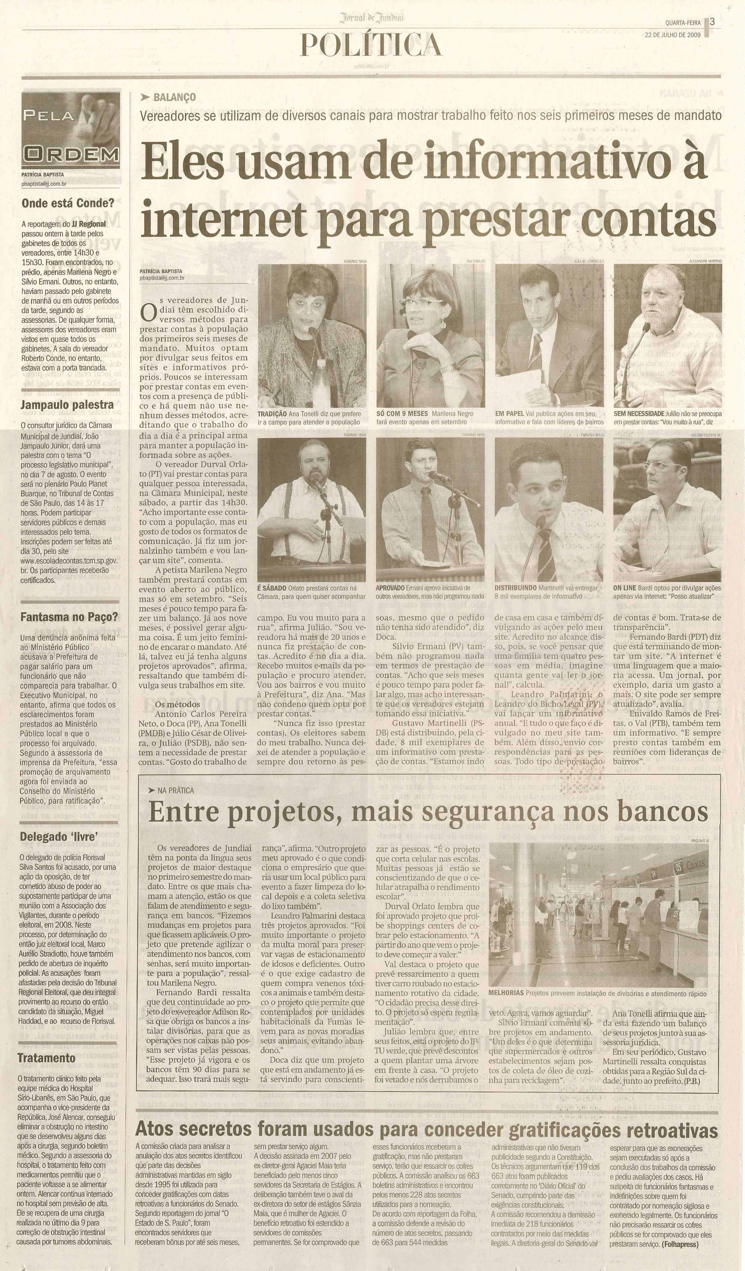 Jornal de Jundiaí - 22/07/2009
