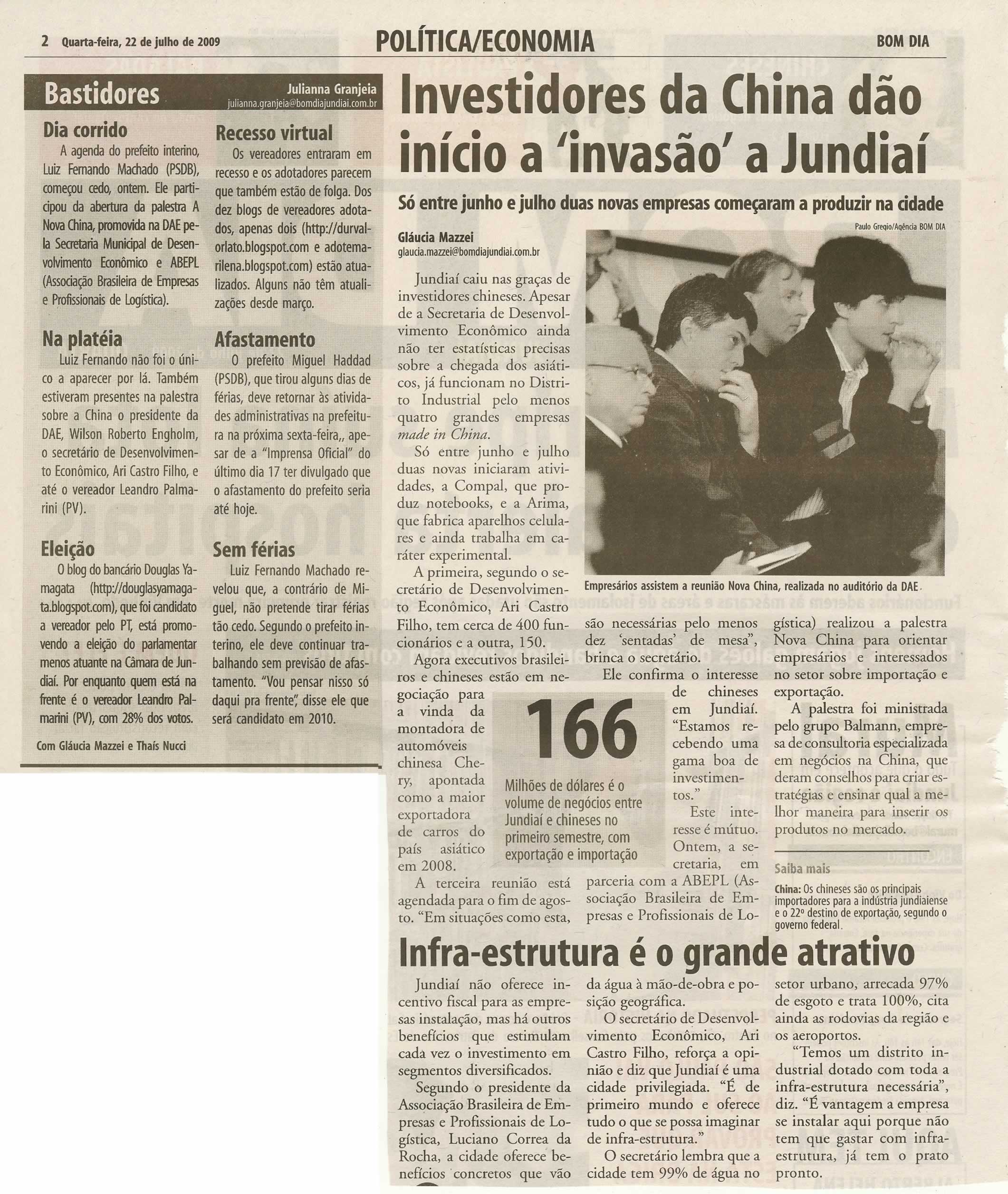 Bom Dia Jundiaí - 22/07/2009