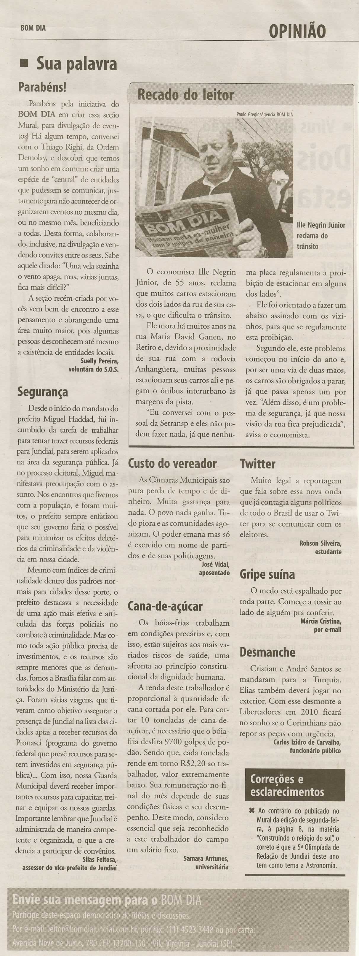 Bom Dia Jundiaí - 23/07/2009